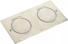 Grindinės dėžutės apdaila 2x2 mod. Legrand 089702 (nerūdijančio plieno)