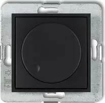 Karlik MINI Button- pasukite elektroninis reguliatorius LED lempoms juoda kilimėlis 12MRO-2