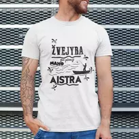 Marškinėliai "Žvejyba yra pirmoji mano aistra"