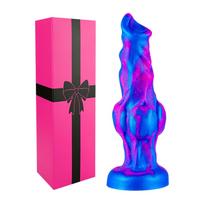 21.5 cm silikoninis vilko dildo su stipria prisitvirtinimo priemone įvairias pozicijas