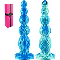 33 cm XXL Didelis Fantazijos Monstro Mazgas Arklys Dildo su Ilga Jungiamoji Siurbimo Padas