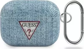 Apple AirPods Pro Guess Jeans Collection (GUACAPTPUJULLB) light ausinių dėklas mėlynos spalvos
