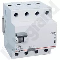 RCD JUNGILKLIS LE-402063 TRIFAZIS, AC TIPAS 30 mA 40 A LEGRAND