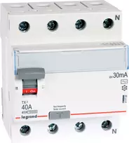RCD JUNGILKLIS LE-411708 TRIFAZIS, AC TIPAS 30 mA 40 A LEGRAND