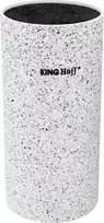King Hoff Blok Peilių laikiklis 11x22 cm, balto marmuro, Kinghoff