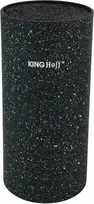 King Hoff Blok Peilių laikiklis 11x22 cm, juodo marmuro, Kinghoff