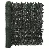 Balkono pertvara, 500x100cm, su tamsiai žaliais lapais