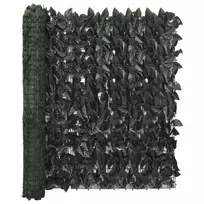 Balkono pertvara, 600x100cm, su tamsiai žaliais lapais