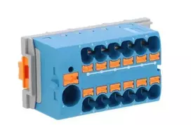 Phoenix Contact „Phoenix“ kontaktų paskirstymo blokas PTFIX 12X4 BU 3273814