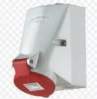 Mennekes Lizdas sieniniai 2 dalių sraigtiniai gnybtai 63A 400V IP44 (MEN1145A)