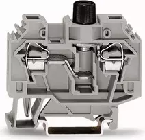 Wago 6mm2 pilkojo saugiklio jungtis 10A G 5x 20mm DIN 35mm (282-122)