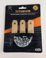 Titaninių peiliukų rinkinys (30 vnt. 43 mm) Gardena, Husqvarna robotui vejapjovei