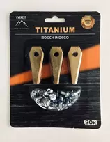 Titaninių peiliukų rinkinys (30 vnt.) Bosch robotui žoliapjovei