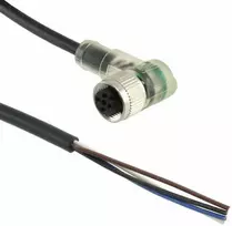 Phoenix Contact Kabelis 4P 5m laisvas kabelio kampo lizdas M12 su LED SAC- 4P- 5.0- PUR / M12FR3 (1668302)