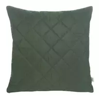 Eurofirany DESIGN 91 ALARA / 3 Pagalvės užvalkalas su geometriniu raštu, dygsniuotu karšto spaudimo būdu (hot press), 40X40 cm, spalva: tamsiai žalia