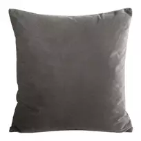 Eurofirany MILO aksominis pagalvės užvalkalas su smulkiu struktūriniu raštu, 45X45 cm, spalva: pelenų