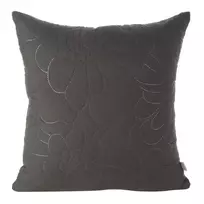 Eurofirany DESIGN 91 ALARA / 4 Pagalvės užvalkalas su įspaustu karšto spaudimo būdu gėlių raštu, 40X40 cm, spalva: juoda