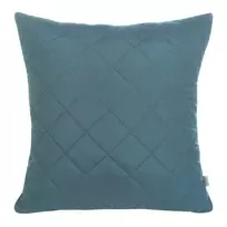 Eurofirany DESIGN 91 ALARA / 3 Pagalvės užvalkalas su geometriniu raštu, dygsniuotu karšto spaudimo būdu (hot press), 40X40 cm, spalva: tamsi turkio