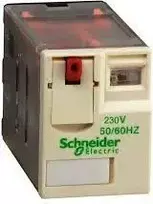 Schneider Electric kištukinė galios relė, 230 V AC ritė, 10 A perjungimo srovė, 3PDT