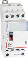 Legrand SM425 25A 24V 4NO kontaktorius manipuliuojamas.