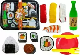 Lean Toys Žaislinis sušių rinkinys vaikams nuo 3 metų