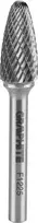 Graphite Metalo freza NEO 55H372 – parabolinė, 12 x 25 mm, kotas 6 x 45 mm