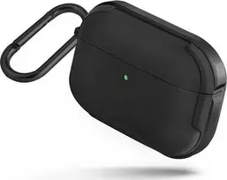 UNIQ Valencia dėklas AirPods Pro midnight juodas Antimicrobial