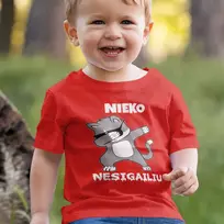 Vaikiški marškinėliai "Nieko nesigaliu"