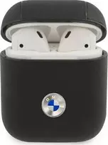 BMW BMA2SSLBK AirPods dėklas ausinėms juodos spalvos Geniune Leather