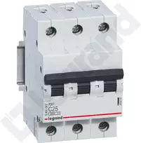 Legrand Automatinis jungiklis, RX3, 3C, 25A, 6kA