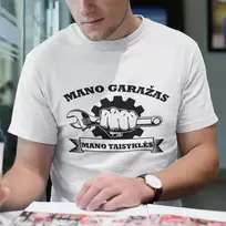 Marškinėliai "Mano garažo taisyklės"