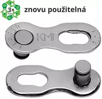 Grandinės sujungimas KMC Missing Link 10R EPT Sidabrinis