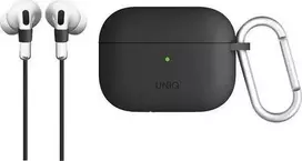 UNIQ Vencer dėklas AirPods Pro silikoninis charcoal dark pilkos spalvos
