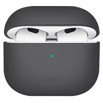 UNIQ dėklas Lino AirPods 3 gen.silikoninis pilkos spalvos