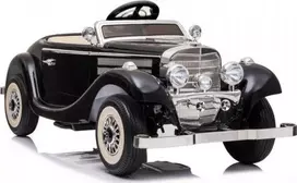 Lean Cars Dvivietis elektromobilis Retro Mercedes 540K, juodas