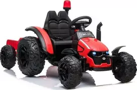Lean Cars Raudonas akumuliatorinis traktorius su priekaba HZB-200