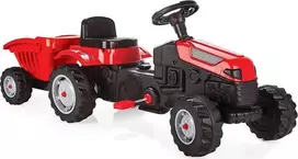 Woopie Pedalinė Traktorius Farmer GoTrac MAXI su Priekaba