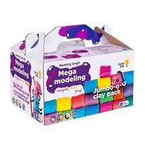 Natūralaus plastilino - modelino rinkinys Mega modeling Genio Kids 34 spalvos