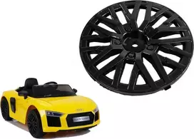 Lean Cars Juodas ratlankio dangtelis Audi R8 modeliui