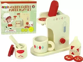 Mediniai kavos virimo aparatas mergaitėms Lean Toys