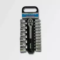 Honiton antgalių rinkinys su terkšle 1/2", 19 vnt.
