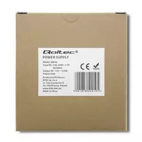Qoltec Maitinimo šaltinis na szynę DIN | 40W | 12V | 3.33A | Baltas | Slim