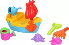 Eddy Toys Sūkuriniai žaislai - Smėlio dėžės žaislų rinkinys 10 vnt. Laivas