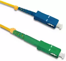 Qoltec Optinio pluošto kabelis SC/APC - SC/UPC 10m