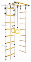 Sanro Sporto kompleksas (gimnastikos sienelė) JUNIOR ATLET balta-geltona, 220x60cm