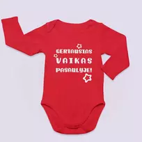 Raudonas smėlinukas "Geriausias vaikas pasaulyje"