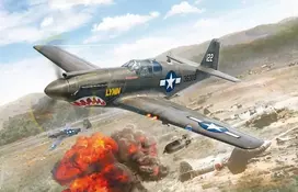 American Italeri – Šiaurės Amerikos P-51A Mustang, 1/72, 1423