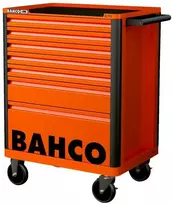 Įrankių vežimėlis Bahco E72, 7 stalčiai, 693x510x955mm oranžinis
