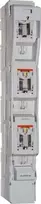 MERSEN Saugiklių juostos jungiklis 3P 400A /V-Clamp gnybtai/ MULTIVERT NH2 1 270 000 185 mm bėgiai H1023208A (be V-Klem)