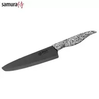 Sia Samura Latvija Keraminis Peilis šefo 18,7cm „INCA" juodas